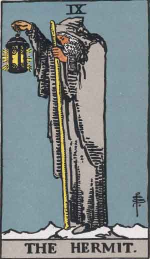 L'Ermite — Rider-Waite tarot card