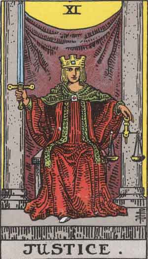 La Justice — Rider-Waite tarot card