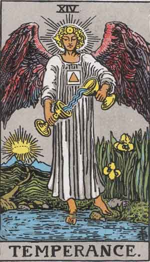 La Tempérance — Rider-Waite tarot card