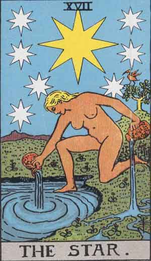 La Estrella — Rider-Waite tarot card