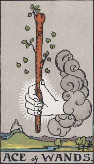 As de Bâtons — Rider-Waite tarot card