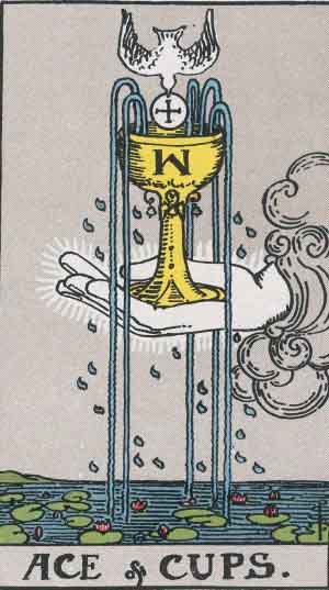 As de Copas — Rider-Waite tarot card