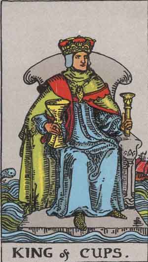 Roi de Coupes — Rider-Waite tarot card