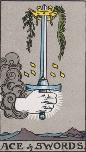 As d'Épées — Rider-Waite tarot card